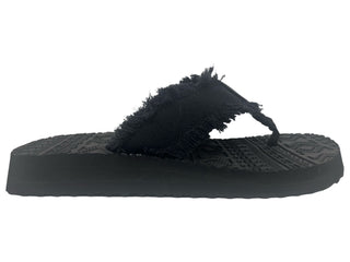 Black Aztec Flip Flops