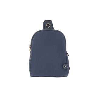 Double Pocket Solid Sling Bag C.C Belt Bag
