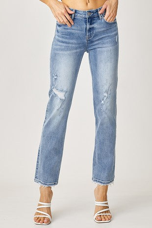 Baylor Mid Rise Slouch Jeans