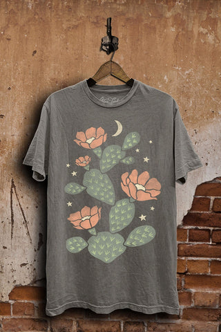Prickee Cactus Flowers Graphic Top