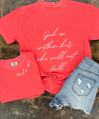 She Will Not Fail "Psalm 46:5" Graphic Tee