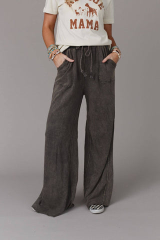 Cooper Relaxing Robin Wide Leg Pant - New Charcoal
